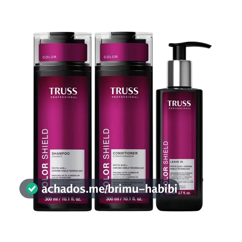 Kit Truss Color Shield Shampoo e Condicionador 300ml + Leave-In 200ml