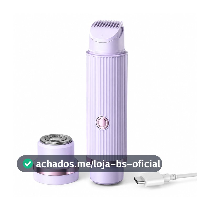 Depilador Elétrico Feminino Recarregável Removedor De Pelos Navalha Dupla Sem Fio Portátil Para Pernas Axilas E Corpo