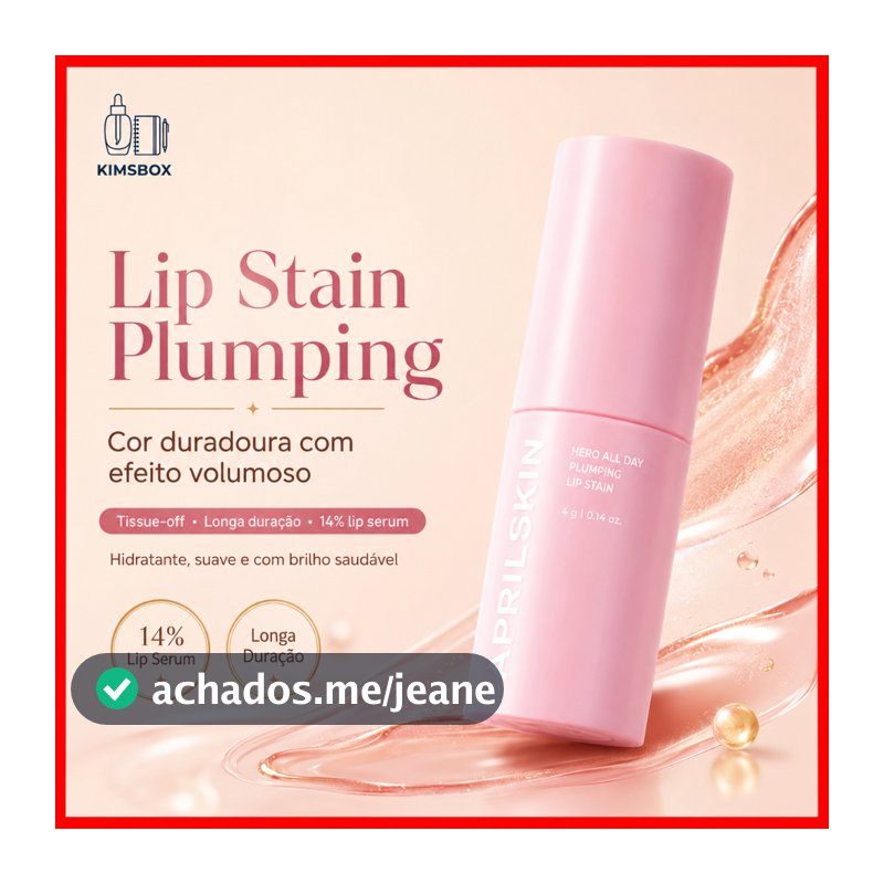 APRILSKIN Hero All Day Plumping Lip Stain Coreano Tint De Longa Duração