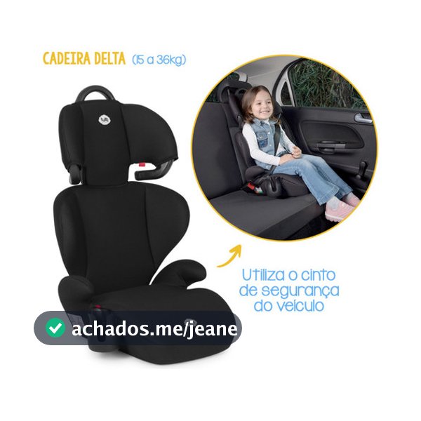 Cadeira Cadeirinha Infantil Bebê Para Carro 15 á 36 Kg Delta Tutti Baby
