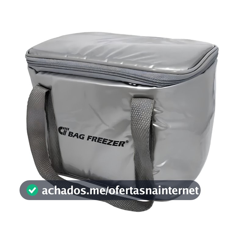 Bolsa Térmica Bag Freezer PVC Prata 20 Litros para Alimentos e Bebidas