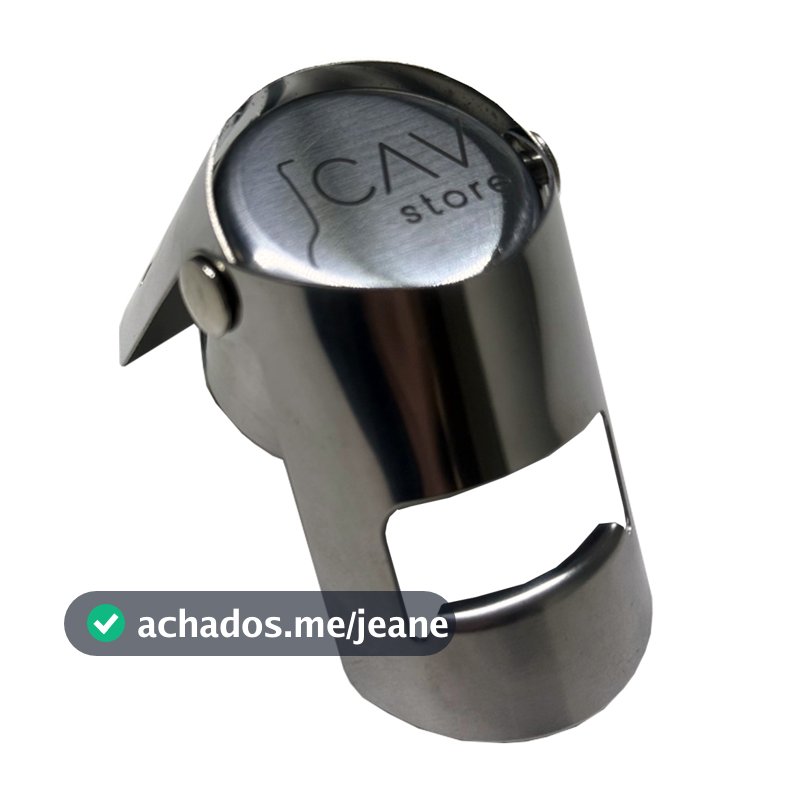 Tampa para Espumante Inox Escovado