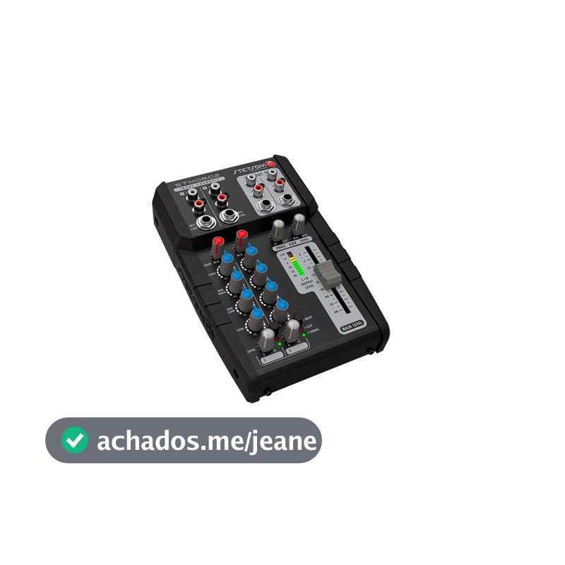 Mesa De Som Automotivo Stetsom 12v 2 Canais Stereo Stm0602
