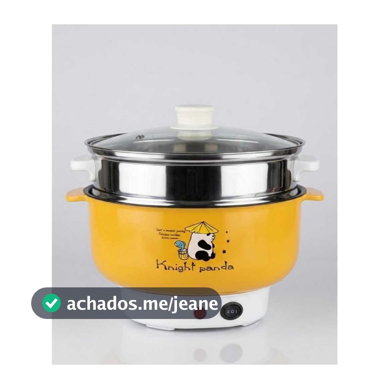 Panela elétrica multifuncional com cesto de cozimento a vapor