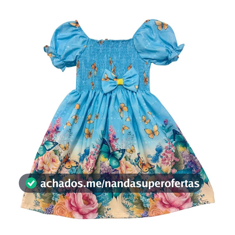 Vestido Infantil Menina Criança Passeio Festa