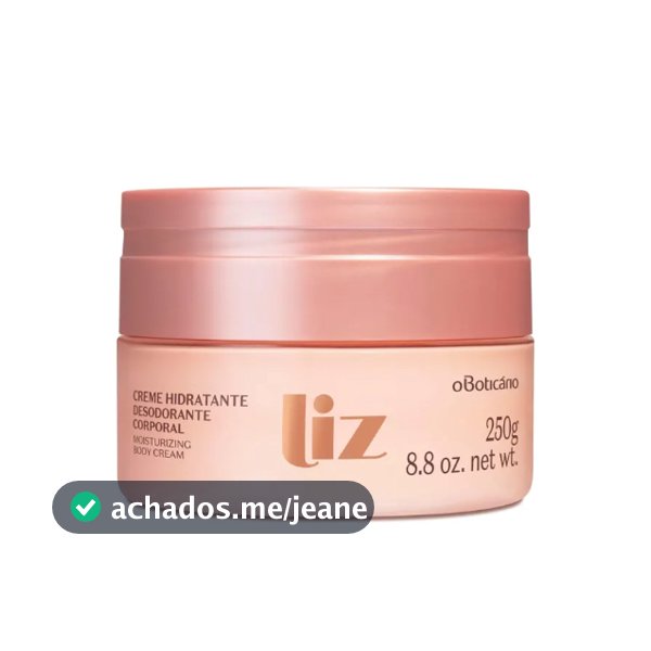 Creme Desodorante Hidratante Corporal Liz 250g