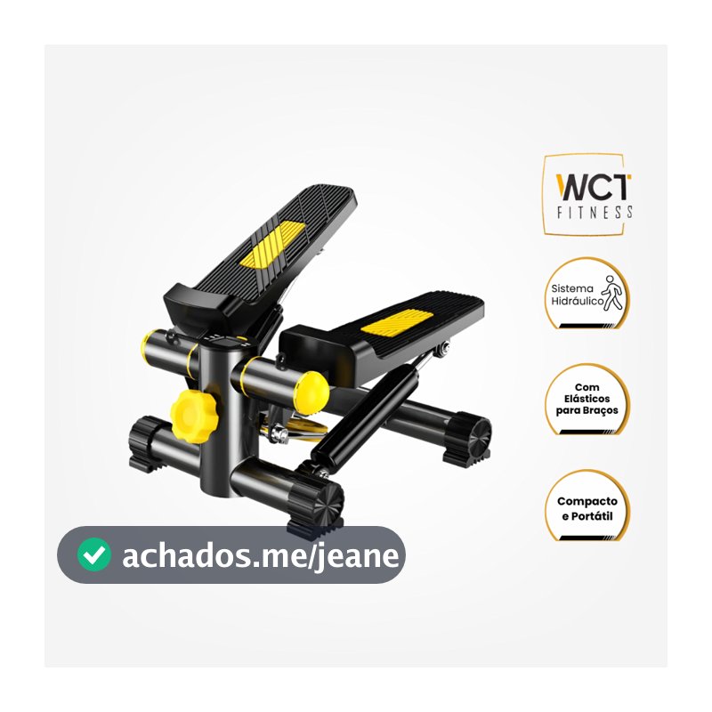 Mini stepper com elásticos WCT Fitness