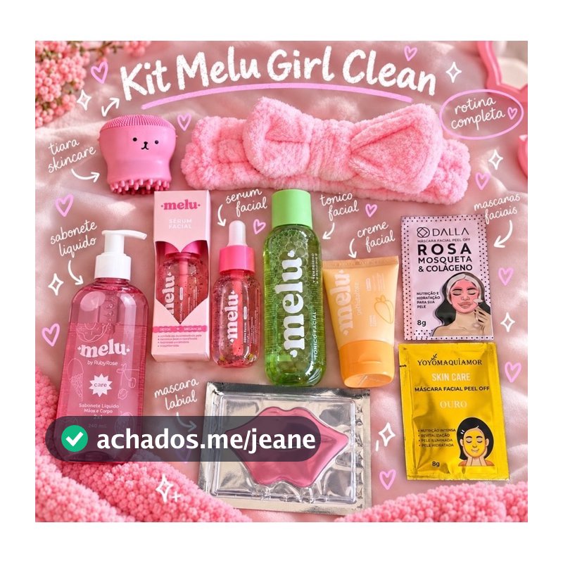 Kit Skincare 9 itens Feminino Completo Com Sabonete Líquido Mousse Micelar Tiara E Máscaras