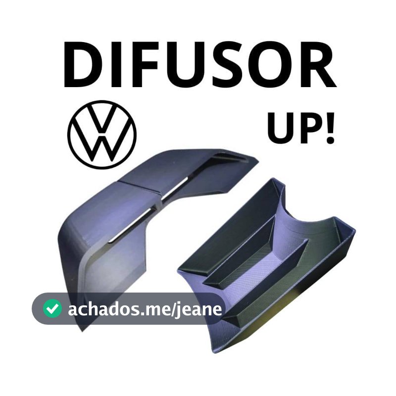 Difusor de Ar Condicionado VW UP TSI MSI 3D | Saída de Ar Central | Acessório para Painel do UP !