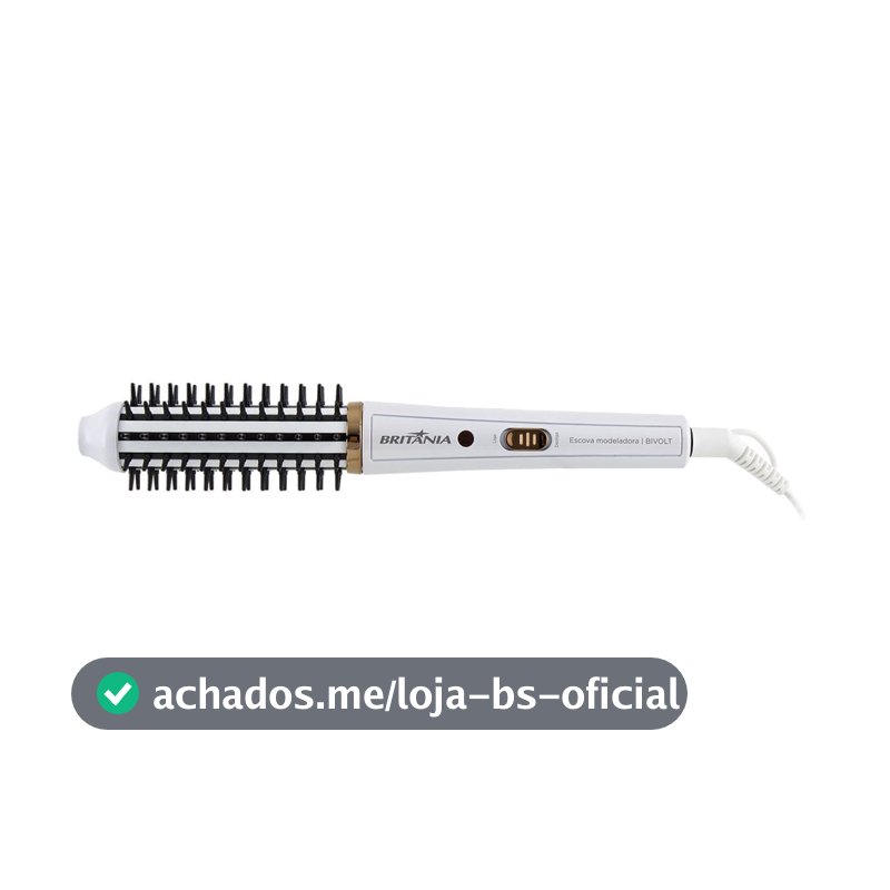Escova Modeladora Britânia 2 em 1 Antiaderente 60W BEC04