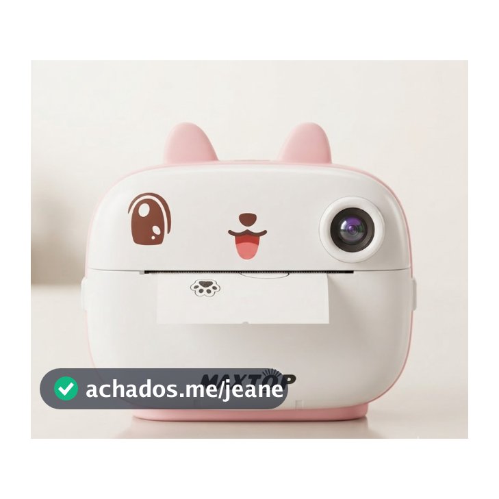 Câmera Digital Instantânea para Crianças com Papel de Impressão, Câmera de 40MP