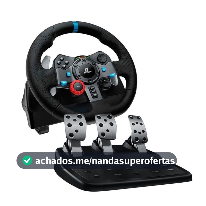 Volante de Corrida Driving Force c/ pedal Logitech G29 PS4,
