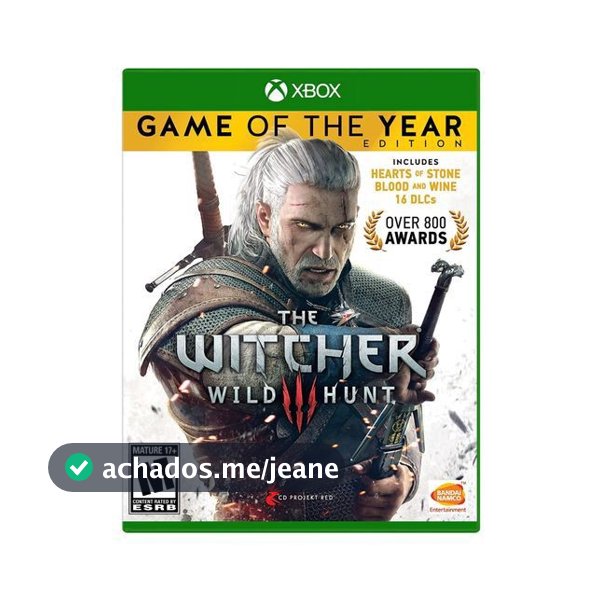 The Witcher 3 Wild Hunt Game of the Year Edition Xbox One Midia Fisica