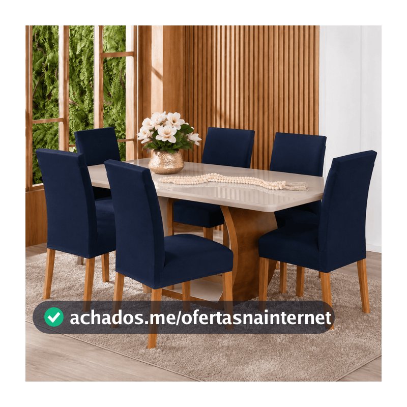 6 Capas Para Cadeira Jantar Com Elástico Envio Imediato