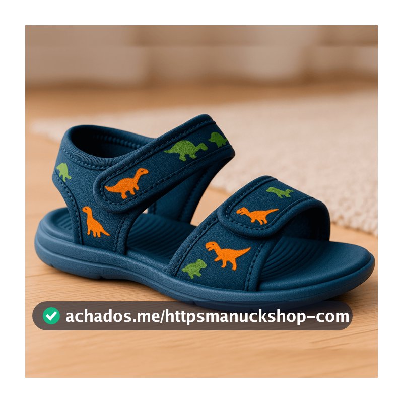 Sandália Papete Infantil Menino Confortavel Antiderrapante Casual Escolar Dinossauro Leve