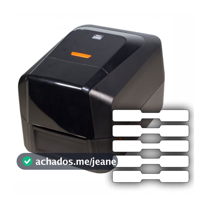 Etiqueta Adesiva para Jóia Bijuteria Fix 10x65 mm em Filme BOPP Uso Manual ou Impressoras Térmicas Rolo C/500 Etiquetas