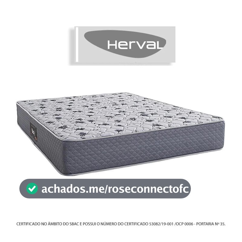 Colchão Herval Black espuma ortopédica D60 138X188X25