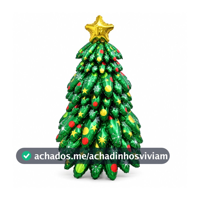 Kit 9 Peças Balão Decorações Árvore De Natal Com Base 130cm Inflável
