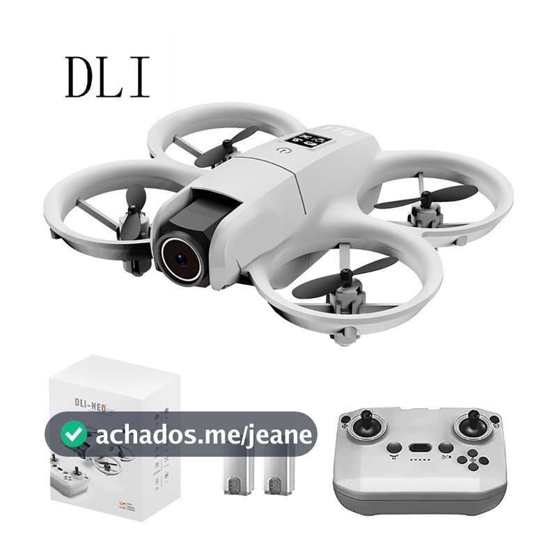 DLI MINI Drone HD Profissional WIFI Dual Cmaera Altitude RC Quadcopter Brinquedos 2 Baterias