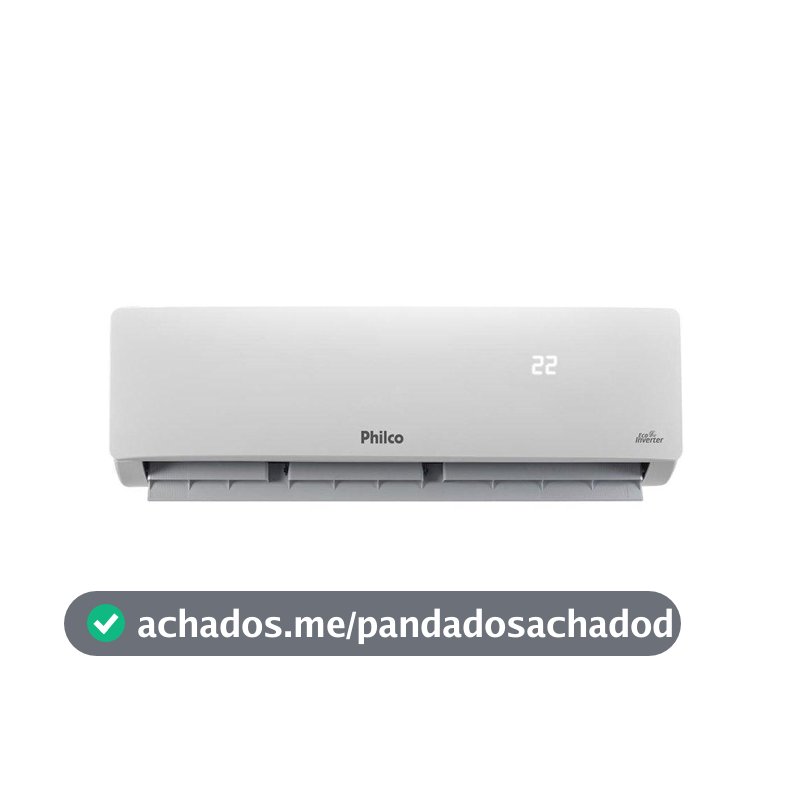 Ar Condicionado Philco 12000 BTUs Philco PAC12FC -Split, Eco Inverter, Frio, Interno+Externo, 220V