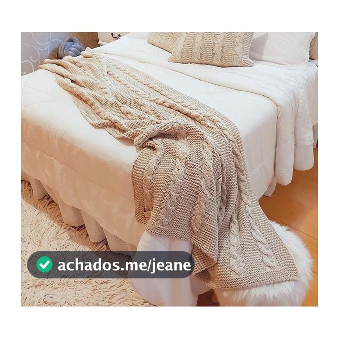 Peseira Manta Sofá Nova York Cama Solteiro Casal Queen King