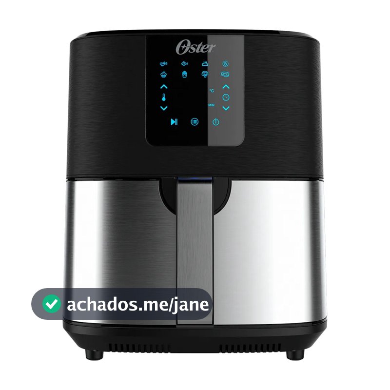Fritadeira Ultra Digital 2 em 1 Oster Inox 4,8L 1500W com Painel Touch - 127V / 220V