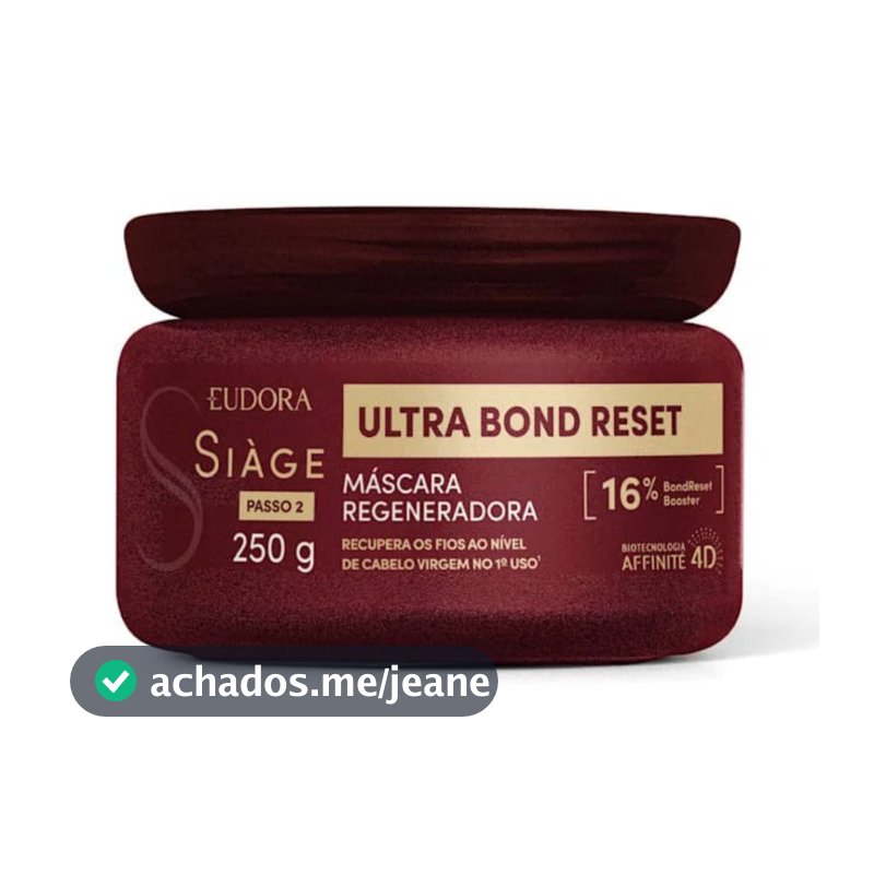 Máscara Capilar Ultra Bond Reset Siàge Eudora 250g
