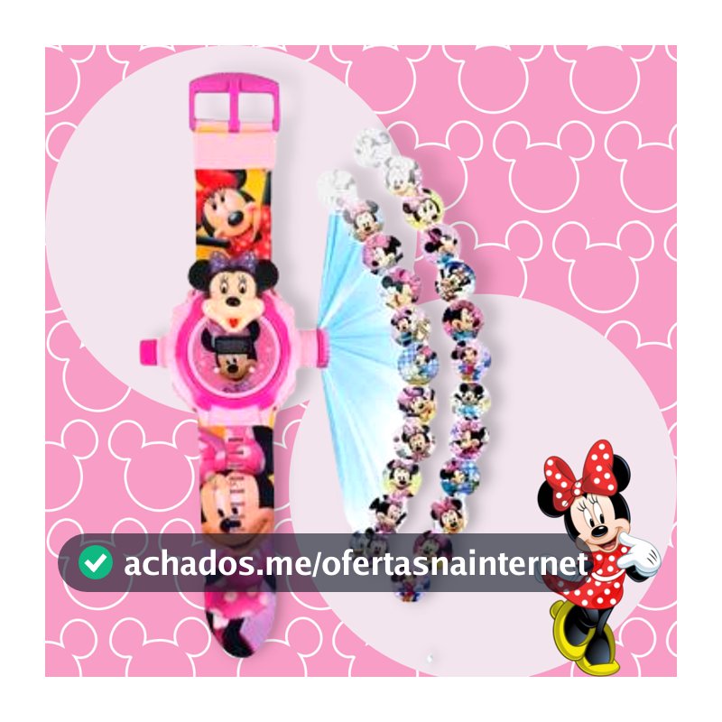 Relógio Eletrônico Infantil Com Projetor De Imagens Para Meninas