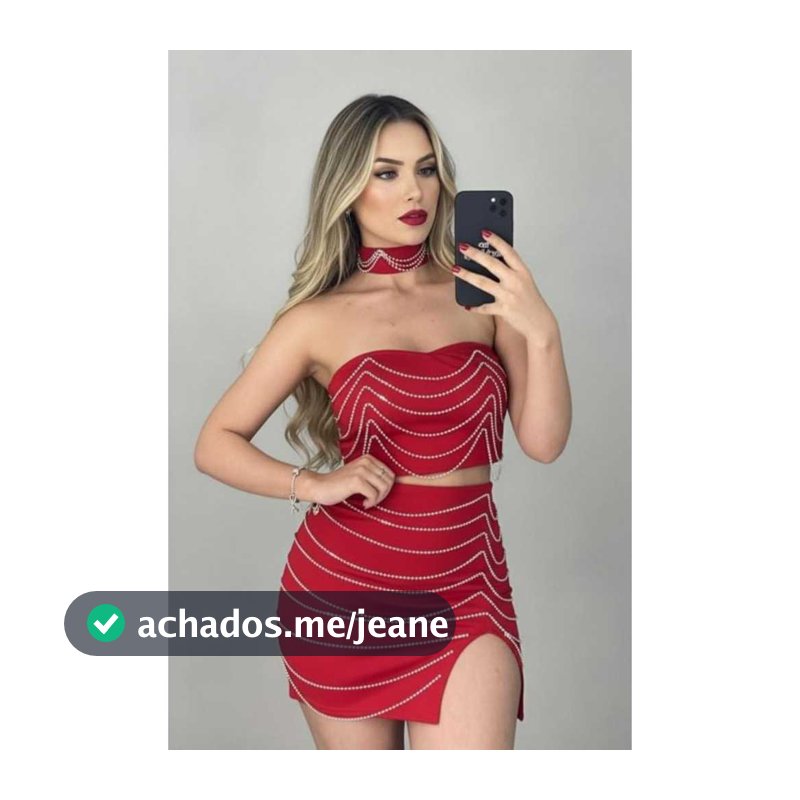 Conjunto Feminino Luxo Com Strass - Top Cropped Saia e Colar / Look Balada Show Festa Noturna