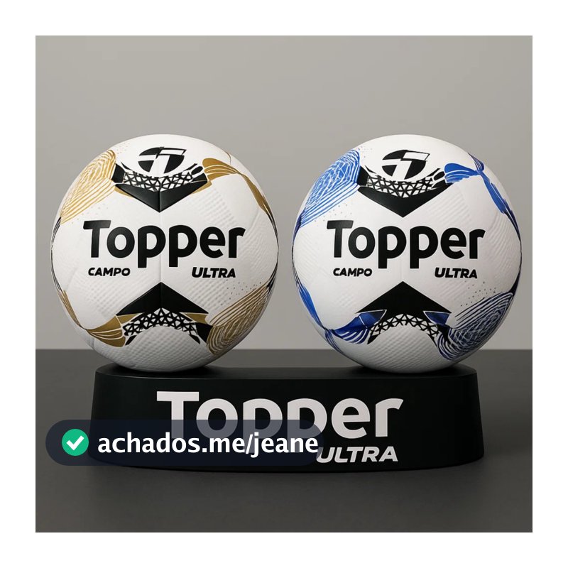 Bola de Futebol de Campo Topper Ultra Dupla Colagem Oficial