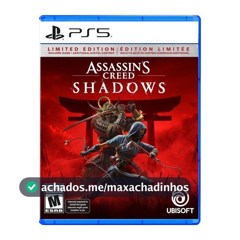 Assassins Creed Shadows Limited Edition PS5 Midia Fisica