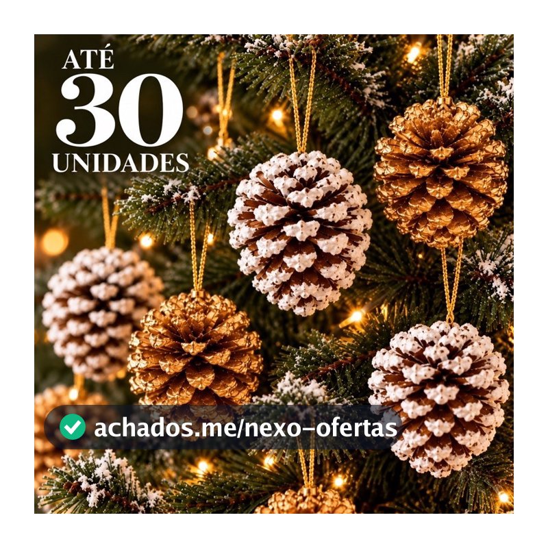 Pinhas Natal Enfeite Natural Decoração Pendente Artesanato Guirlanda Natalina 6 18 30 pinhas