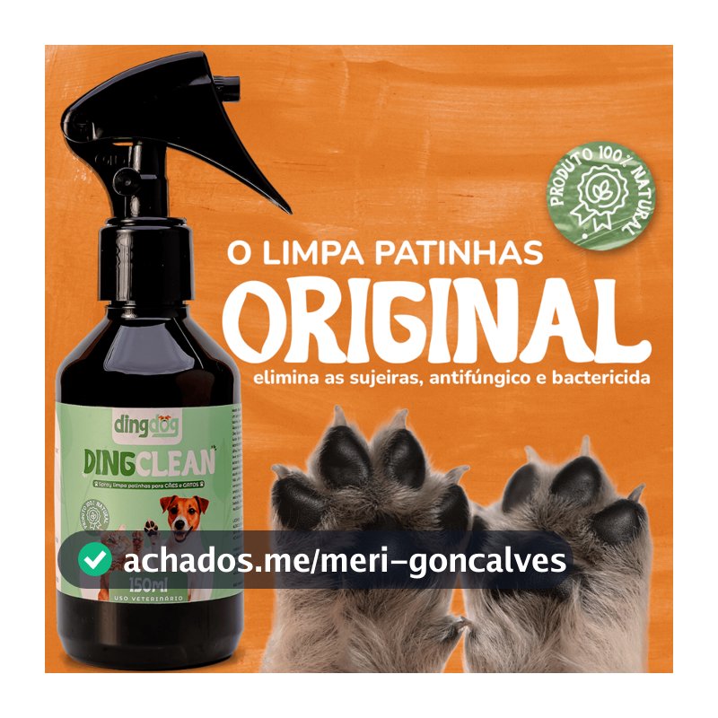 Limpa Patinhas Pet 100% Natural Ding Dog