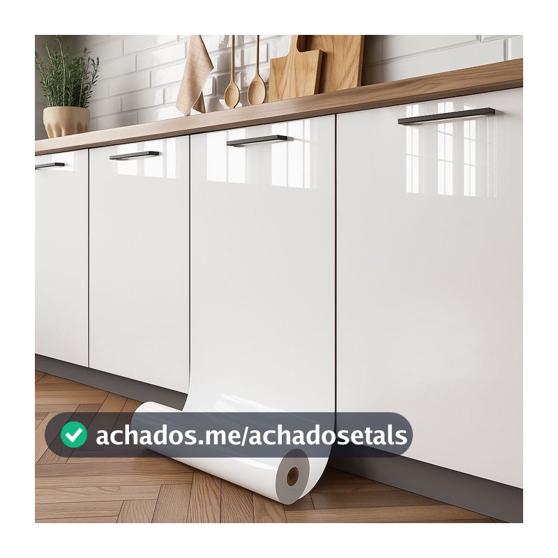 Papel De Parede Branco Adesivo Vinílico Impermeável Envelopamento Geladeira Móveis Fácil Lavável