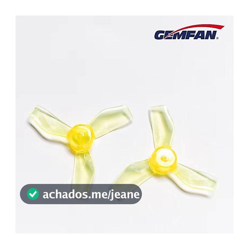 20 Pares (40 Pçs) Hélices Gemfan 1219 31mm 1.2x1.9x3 3 Pás Furo 1mm CW/CCW para Micro Motor Coreless/Brushless FPV Drone