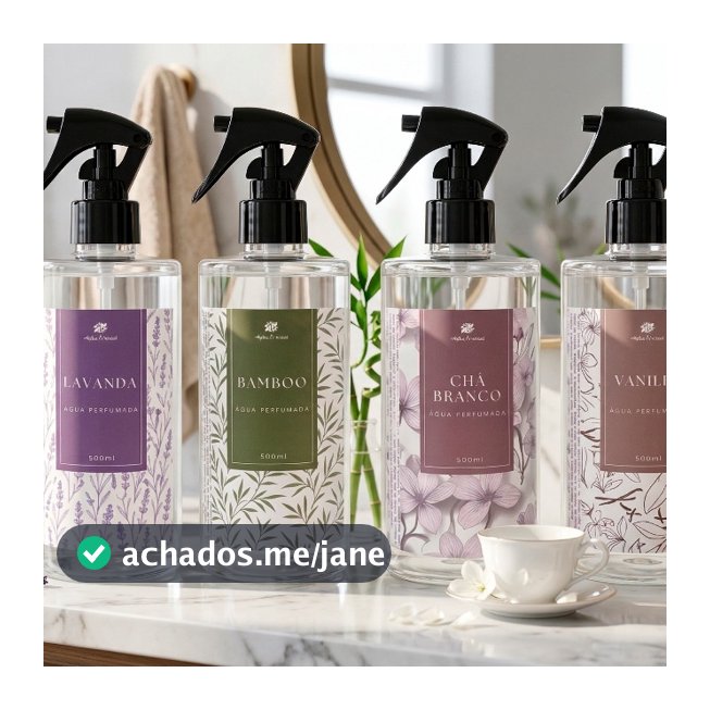 Água Perfumada 500ml Para Lençóis, Roupas e Tecidos + Borrifador Alpha Oriental
