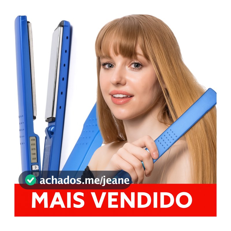 Chapinha Profissional Nano Titanium 450°f Prancha Alisador Progressiva de Cabelo Bivolt 110V/220V
