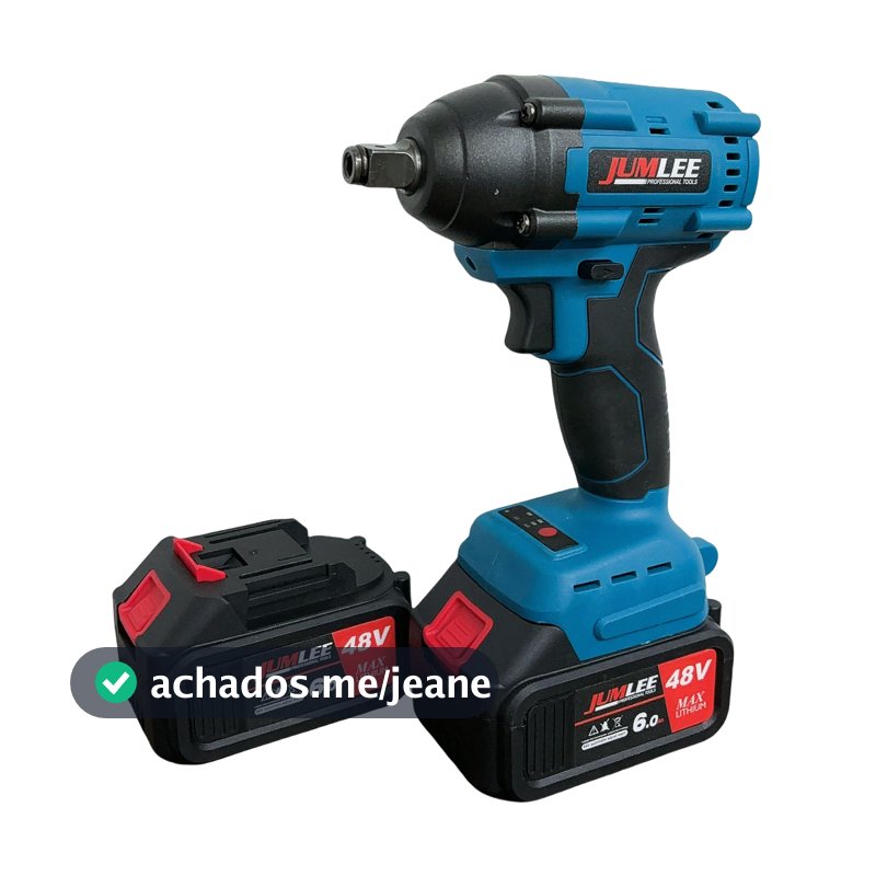 Parafusadeira Furadeira 48v 2 Baterias Bivolt Profissional Com Maleta