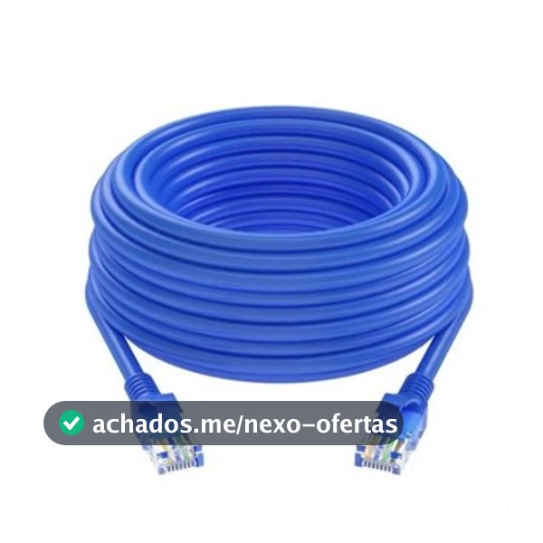Cabo de Rede LAN Ethernet RJ45 CAT5e 2m3m5m10m15m e20m Metros Cat5 e Montado 8P8C Homologado Pronto