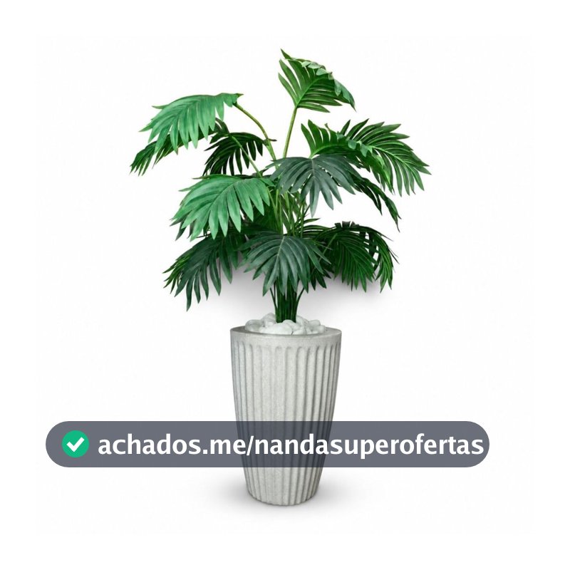 Planta Artificial Palmeira Com Vaso Polietileno