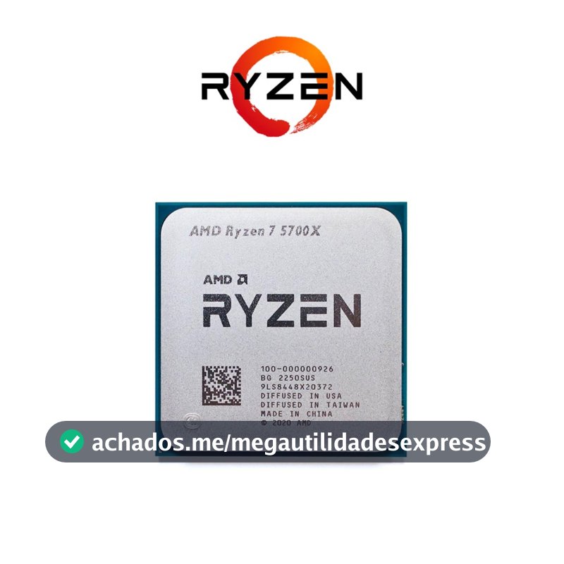 5700x Processador Ryzen 7 5700x 3.4ghz (4.6ghz Max) - Novo S/Box