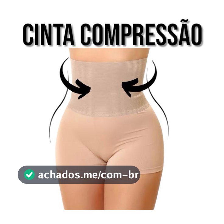 Short Modelador Cinta Compressão Segunda Pele Redutora De Medidas Bermuda Feminino Confortável