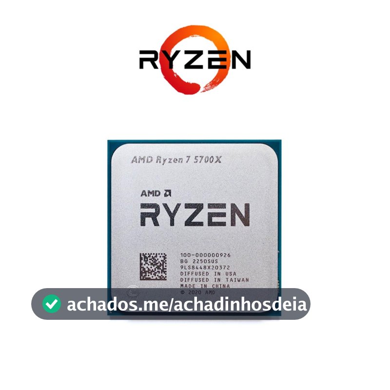 5700x Processador Ryzen 7 5700x 3.4ghz (4.6ghz Max) - Novo S/Box
