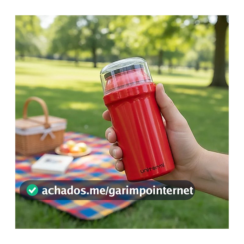 Garrafa Termica Infantil Fano Kids 300ml Unitermi Escolar Leite Suco Agua Sem Ampola de Vidro Crianca
