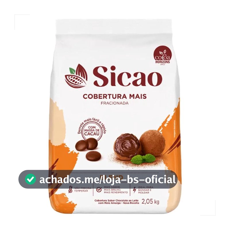 Cobertura Chocolate Gotas Mais 2,05kg Blend Callebaut Sicao