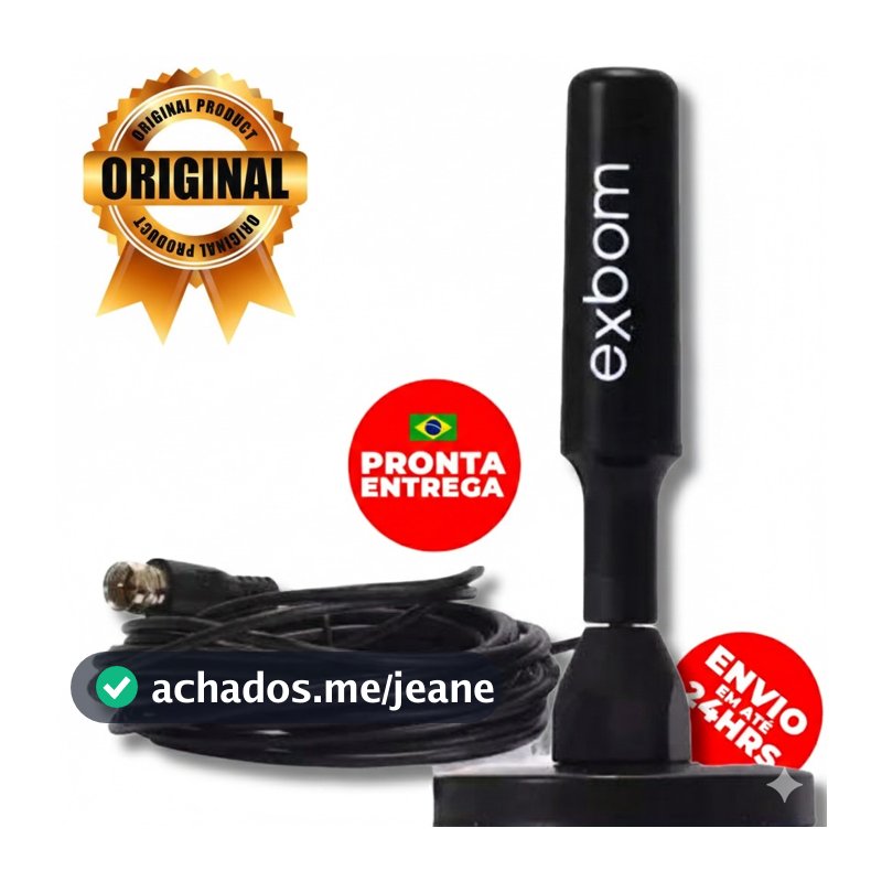 Antena Digital Tv Interna Externa Amplificada HDTV 4k - A prova d'agua