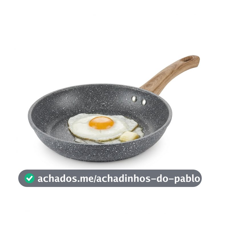 Frigideira Wolff Granilite Preta 24cm Indução Antiaderente Cerâmica Alumínio Fogão Gás Elétrico Cooktop Ovo Omelete Bife
