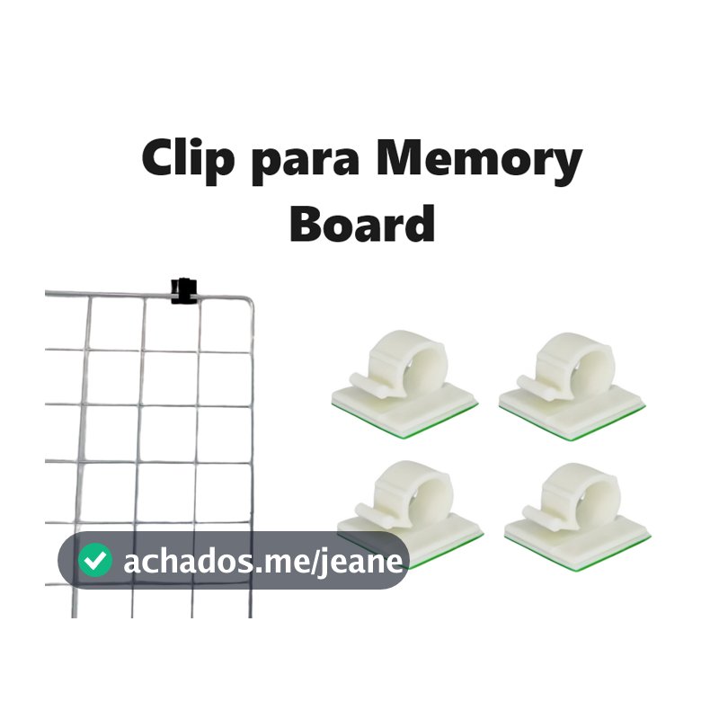 Clip Auto Adesivo para fixação de Tela Aramada ou Memory Board