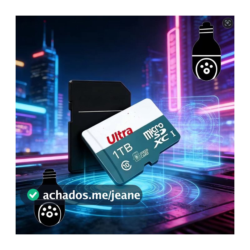 Cartão de Memória Micro SD  1TB 16GB 32GB 64GB 128GB 256GB  Velocidade Alta + Adaptador SD