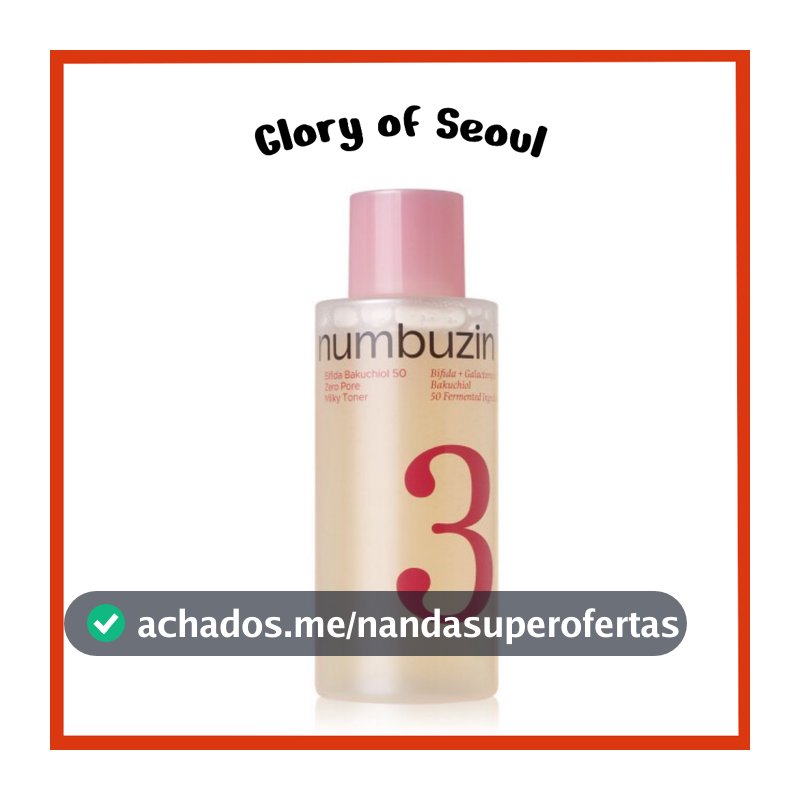 NUMBUZIN No.3 Bifida Bakuchiol 50 Zero Pore Milky Toner 200ml